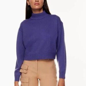 ARITZIA Wilfred Free Purple 100% Merino Wool Harper Sweater Size 2XL